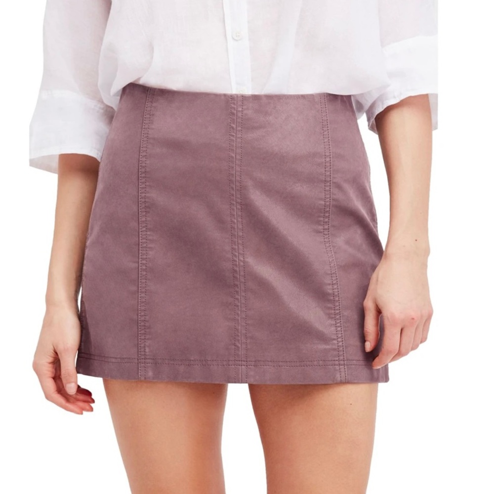 Free People Mauve Mini Skirt